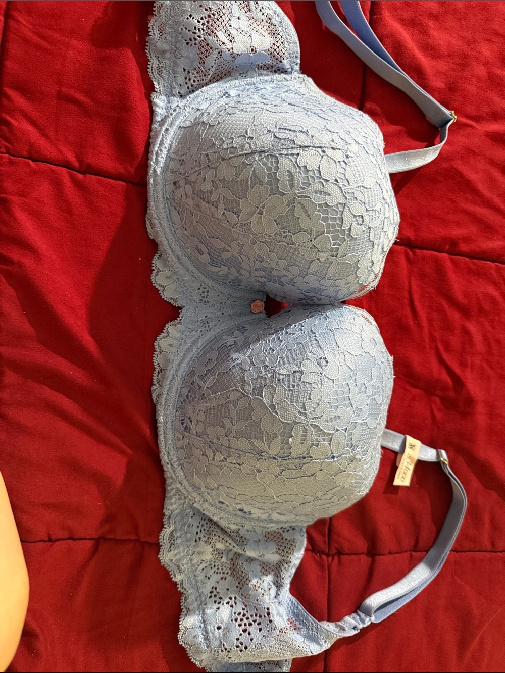 Victoria's Secret Light Blue Lace Push-Up Bra